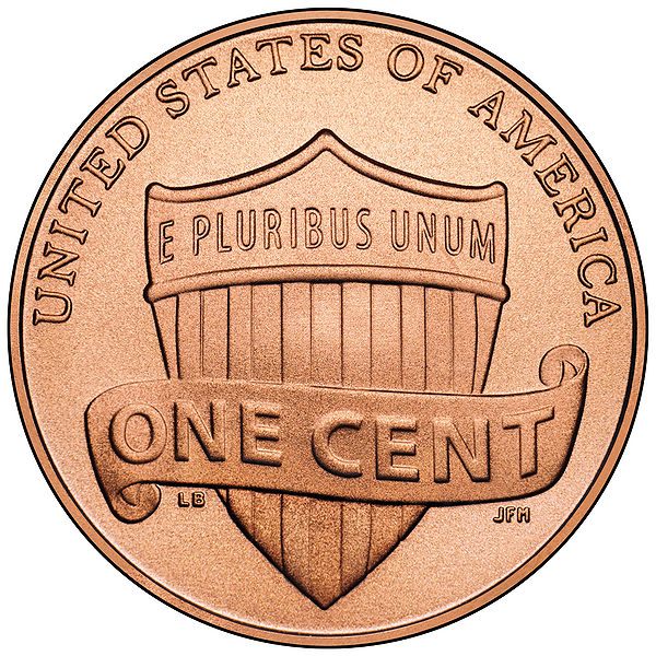 Монета в 1 цент (penny)