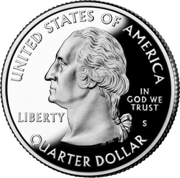 Монета в 25 центов (quarter)
